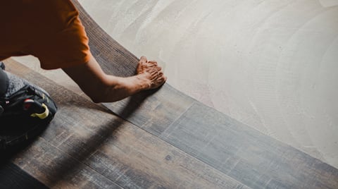 Hardwood floor installation