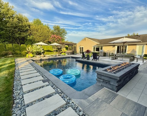 Luxury pool and outdoor living space